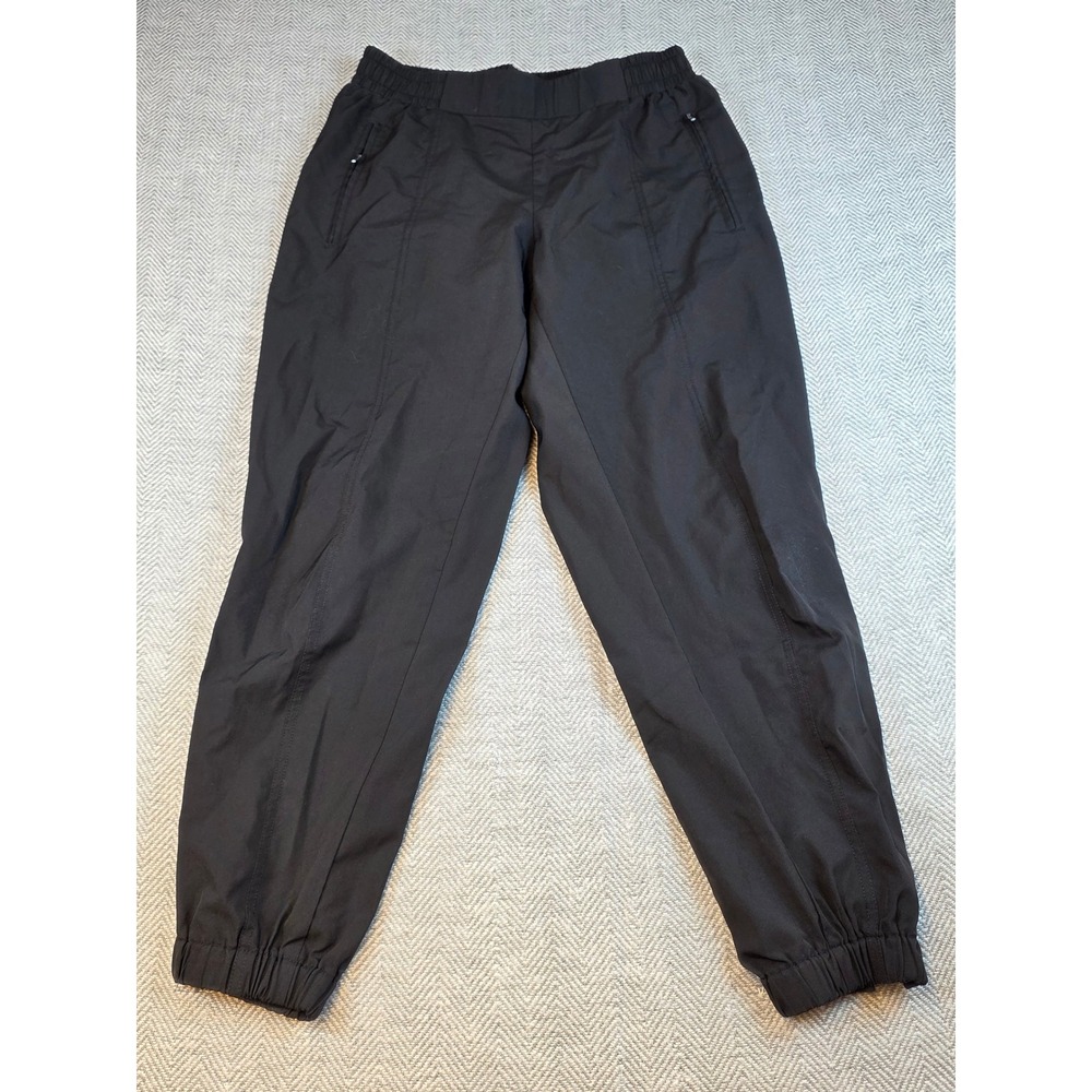 Old Navy StretchTech Dry Quick Joggers Black Womens Medium Ankle Zip Pants